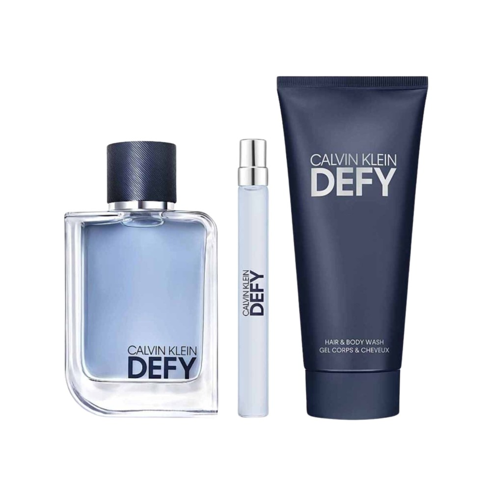 Calvin Klein Defy (M) Set Edt 100ml + Edt 10ml + Hair And Body Wash 100ml